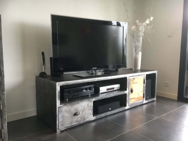 Meuble TV en métal et bois modèle HERO – Image 2