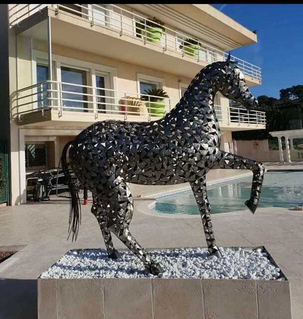 Sculpture métal CHEVAL – Image 2