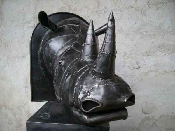 Sculpture en métal RHINOCEROS – Image 2