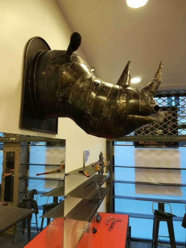 Sculpture en métal RHINOCEROS – Image 3