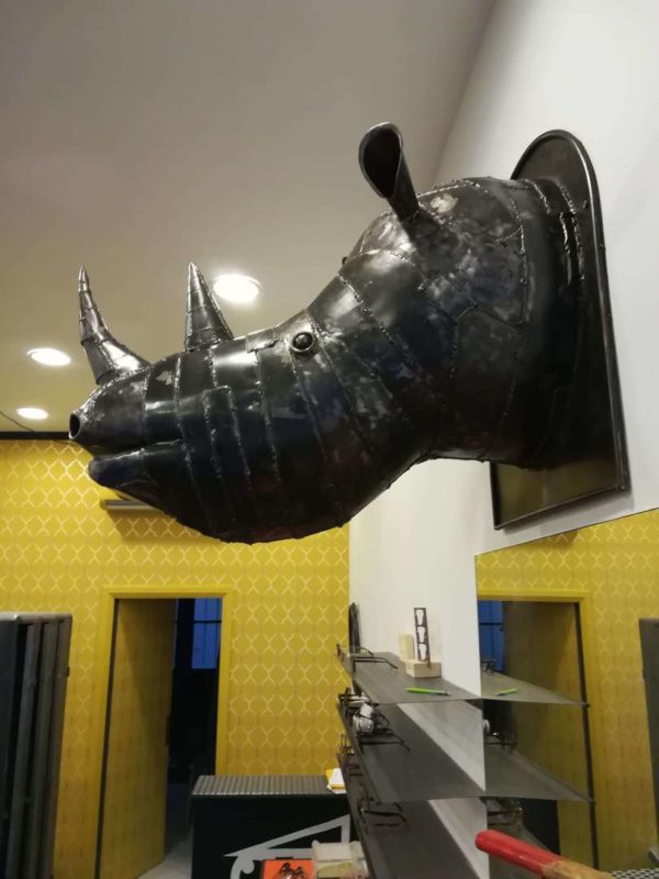 Sculpture en métal RHINOCEROS – Image 4