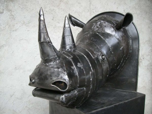 Sculpture en métal RHINOCEROS – Image 5
