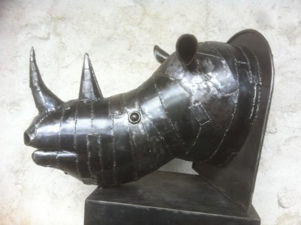 Sculpture en métal RHINOCEROS – Image 6