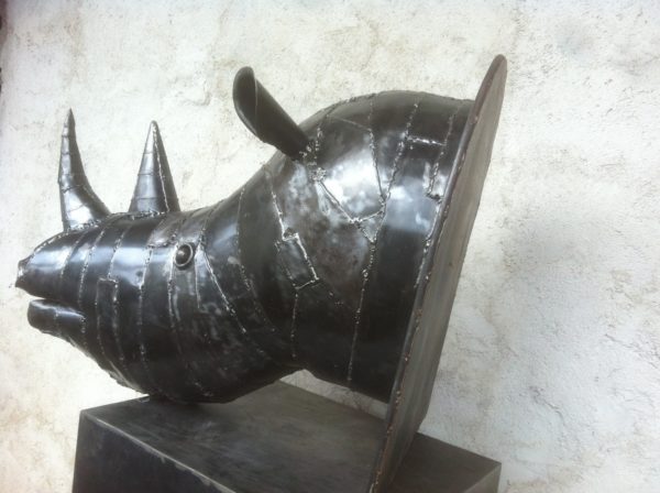 Sculpture en métal RHINOCEROS – Image 9