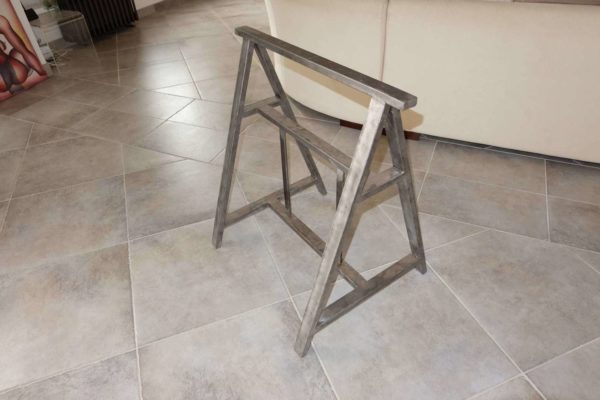 Table de salle à manger en métal et bois modèle TWINS 1 – Image 4