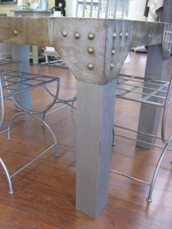 Table de salle à manger en métal modèle FACTORY – Image 4