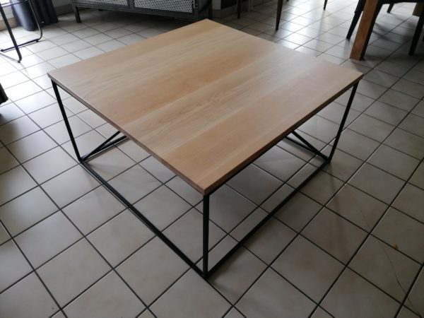 Table basse métal et bois - Modèle Roxxy - Art Design acier - Table design Rhone Alpes - Vue 04