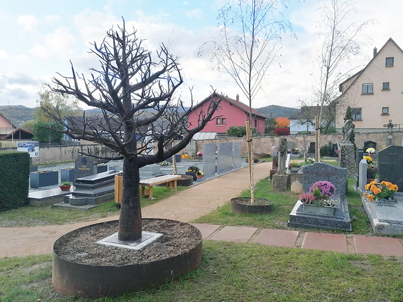 Création arbre du souvenir en métal