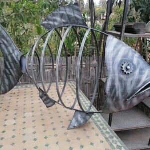 Sculpture métal POISSON