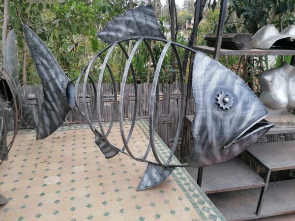 Sculpture métal POISSON