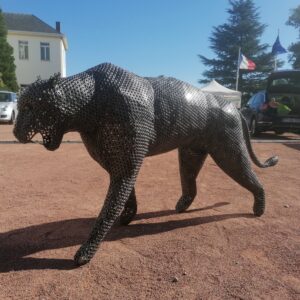 Sculpture métal JAGUAR