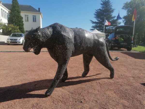 Sculpture métal JAGUAR